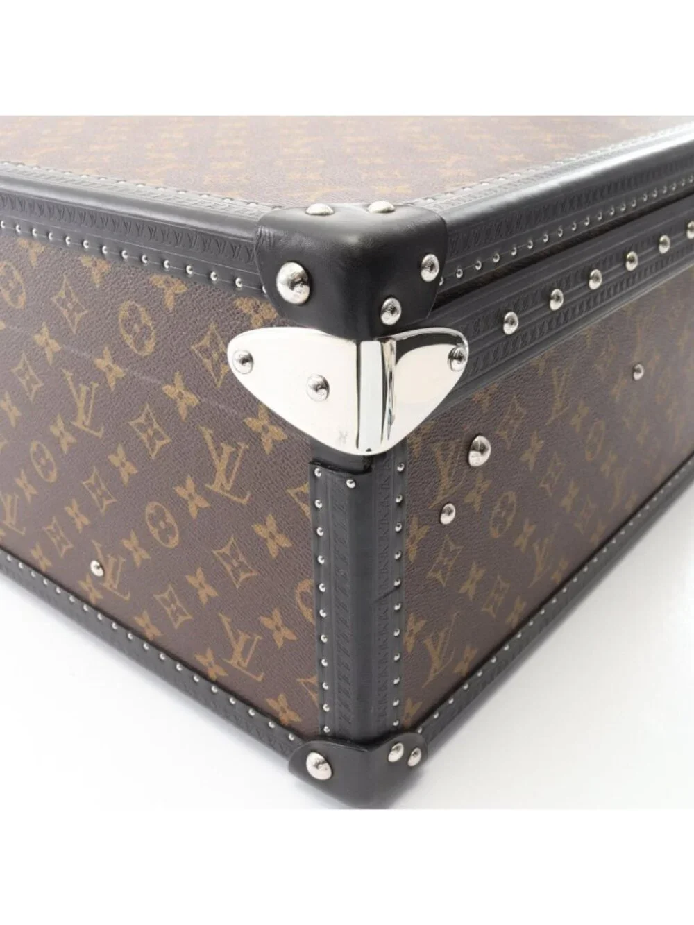 Louis Vuitton Suitcase Alzer 60 Monogram Macassar Canvas Leather Travel Bag